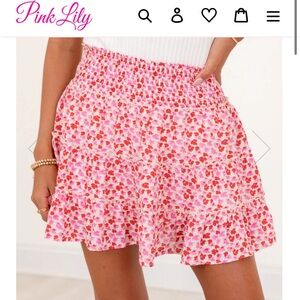 Pink Lily Skort